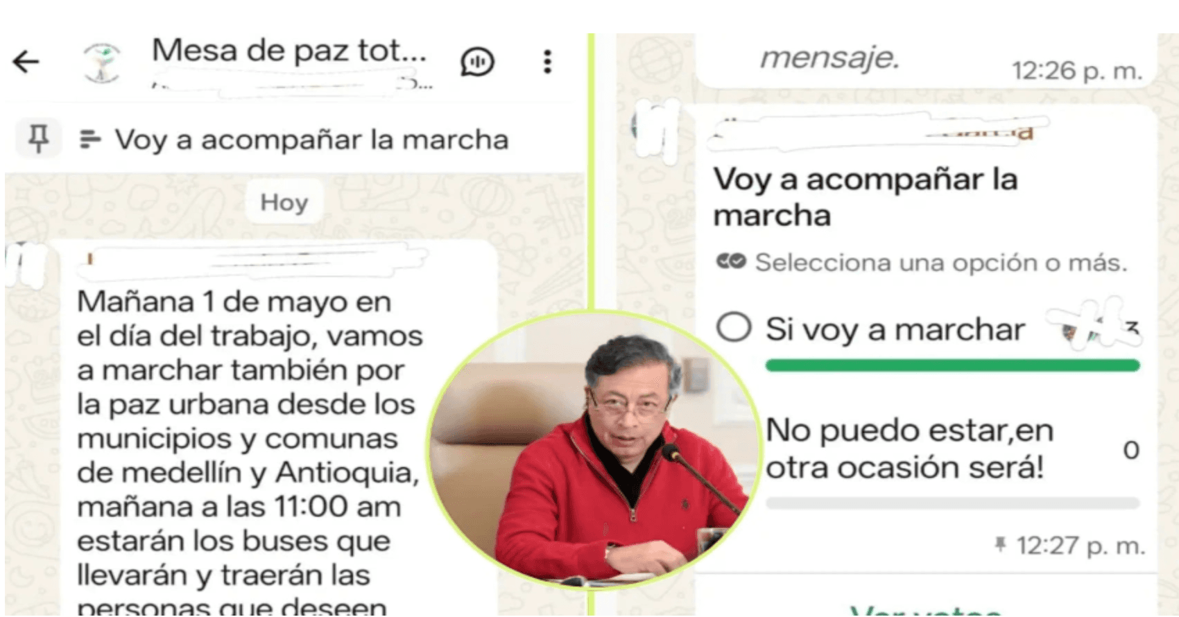 Denuncias por marchas del 1 de mayo en Medellín: presiones, transporte y comida para evento de Gustavo Petro, calificado como 'tarimazo 2.0'